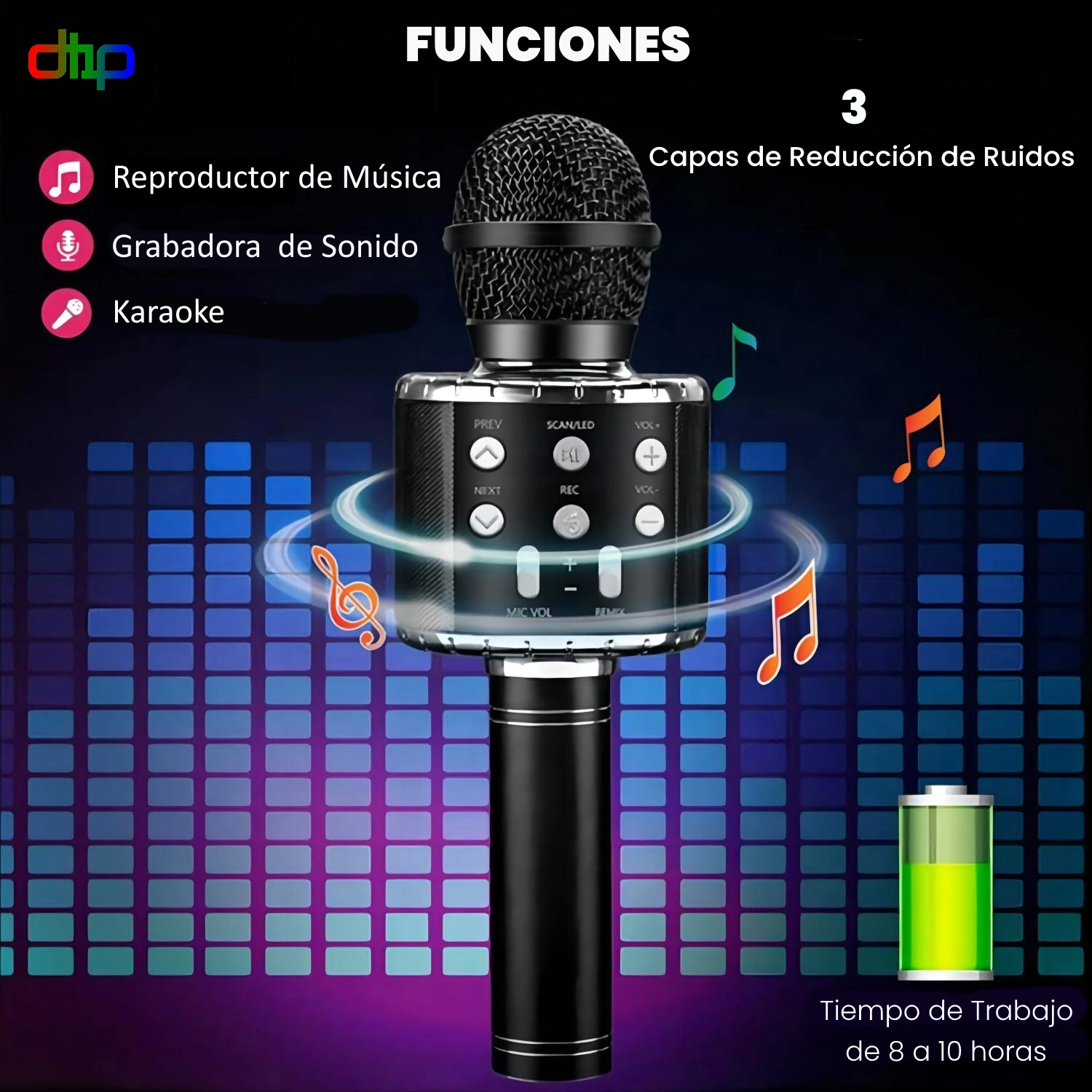 Micrófono inalámbrico para Karaoke