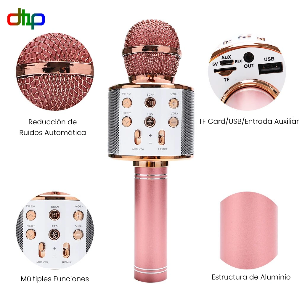 Micrófono inalámbrico para Karaoke - Imagen 2