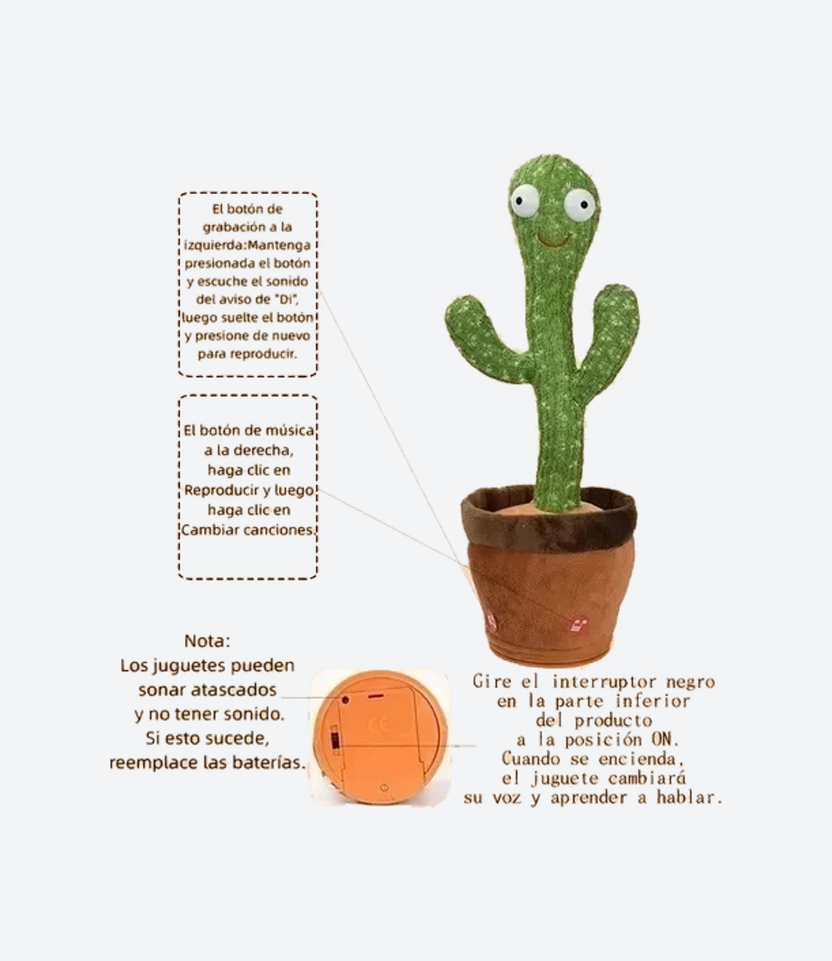 Cactus Bailarín (Tiktok) Canta Baila Repite Voz Música - Imagen 4