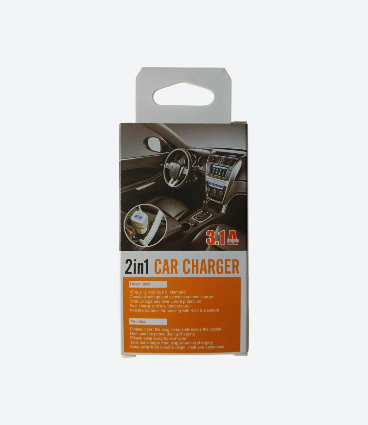 Cargador Auto Time Carga Rápida. 3.1 a Cable iPhone - Imagen 5