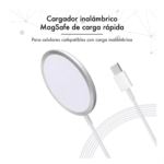 Cargador Inalámbrico Magnético Carga Rápida USB-C