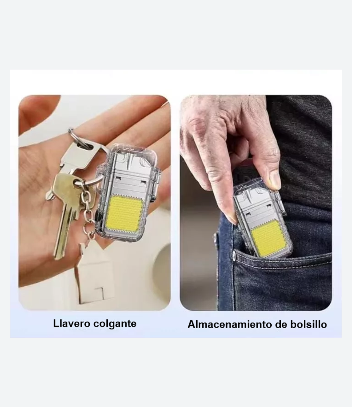 Mini Linterna Led (Cob) con Encendedor Usb Recargable KL-303 - Imagen 4