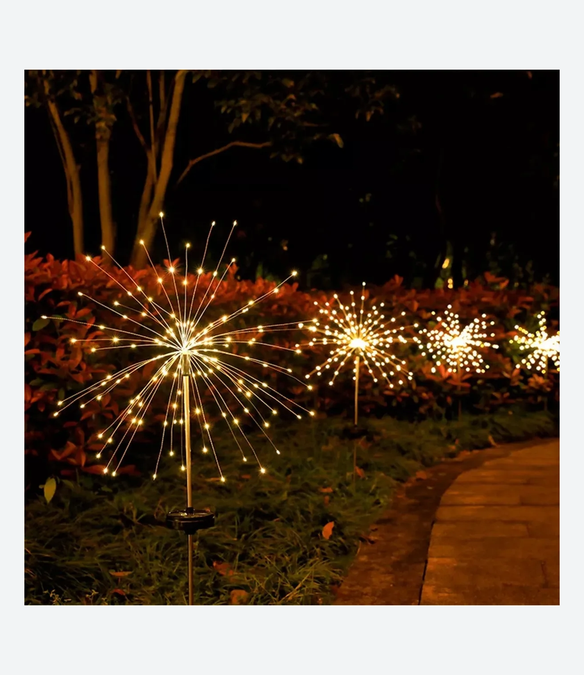 Estaca Solar Alambre 90 leds - 01