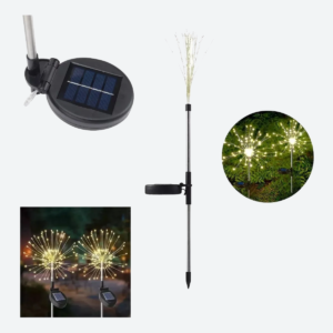 Estaca Solar Alambre 90 leds - 02