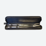 Set Parrillero 2 piezas Cuchillo Y Tenedor Acero Con Estuche
