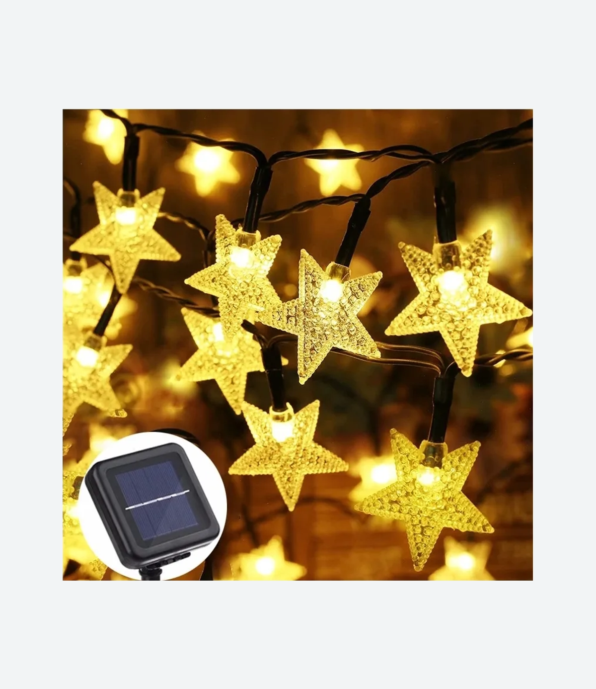 Guirnalda Estrella Navidad Solar - 01