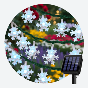 Guirnalda Solar Copo Nieve 30 leds - 01
