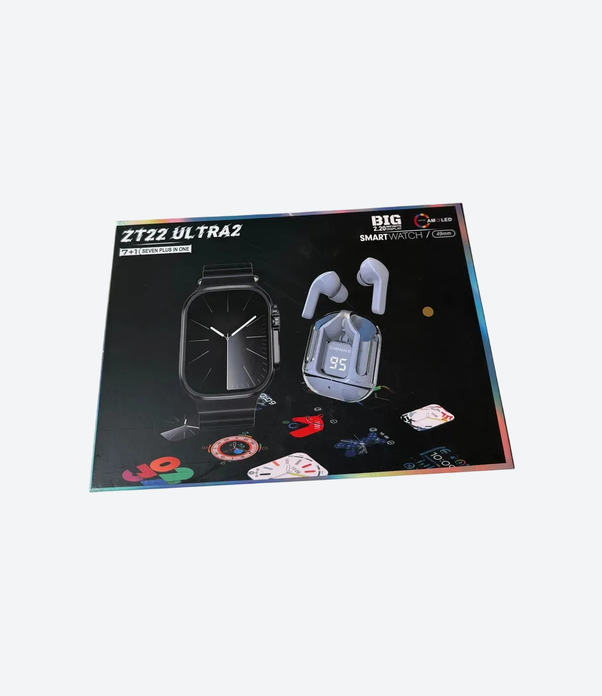 Kit Auricular Ultrapods y Smartwatch c/7 Mallas ZT-22 - Imagen 3