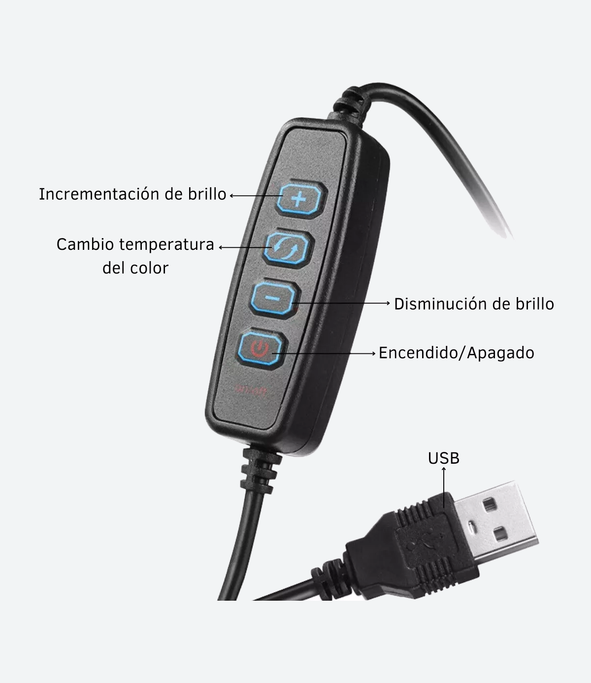 Panel Luz Led Usb Con Filtros Colores Removibles Fotografía - Imagen 4