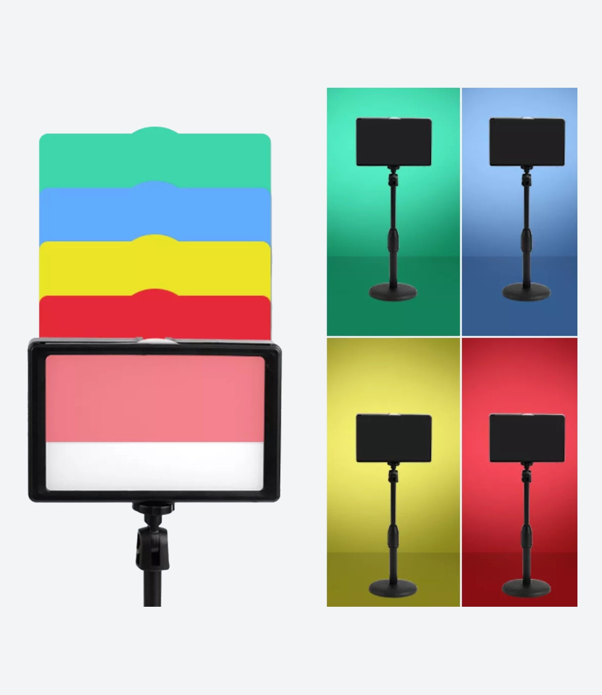 Panel Luz Led Usb Con Filtros Colores Removibles Fotografía - Imagen 5