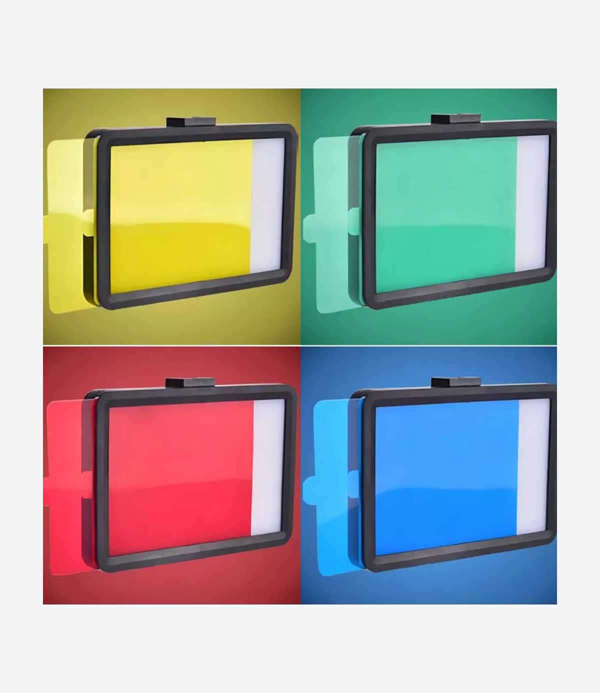 Panel Luz Led Usb Con Filtros Colores Removibles Fotografía - Imagen 9