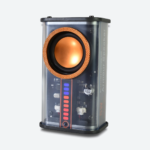 Parlante Bluetooth K07 Mini Transparente 11cm. Potente y con Luces LED