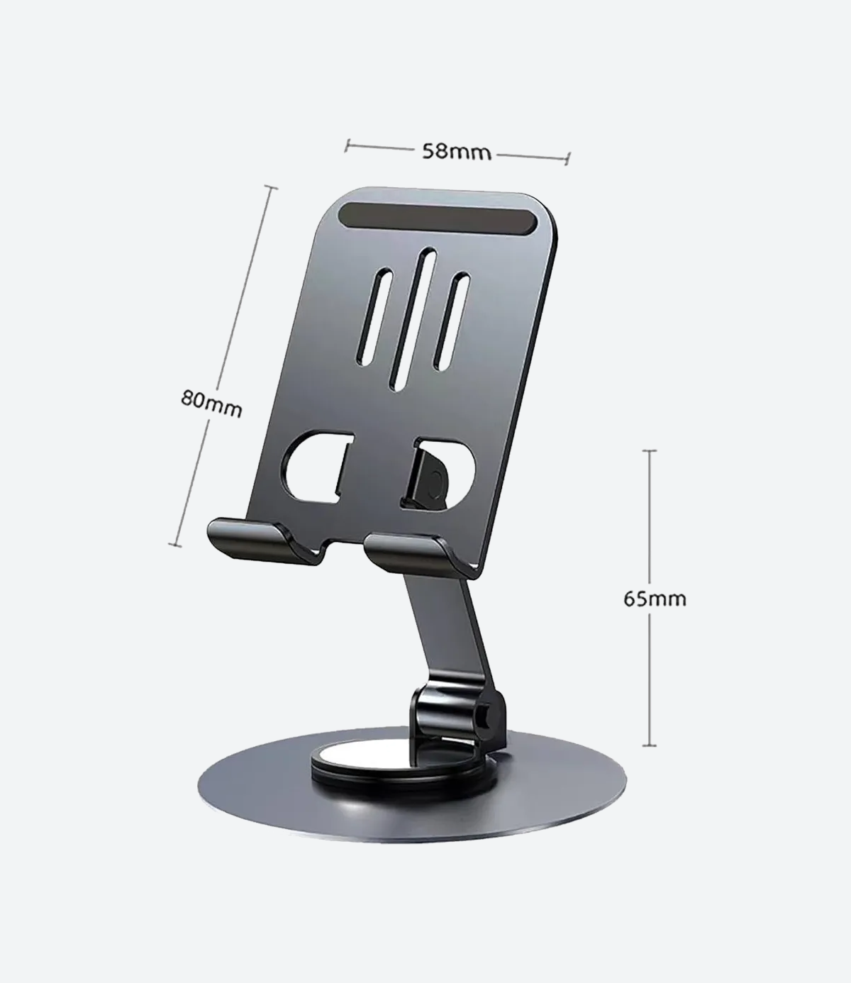 Soporte Apoya Celular Escritorio Giratorio 360 Ajustable Metal - Imagen 8