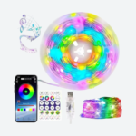 Tira de Luces Led Rgb de 10 metros con control remoto y Bluetooth Con App de Música