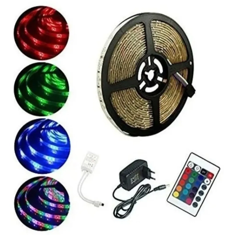 Tira Led Rgb 5050 con Fuente y C/Remoto - Imagen 5