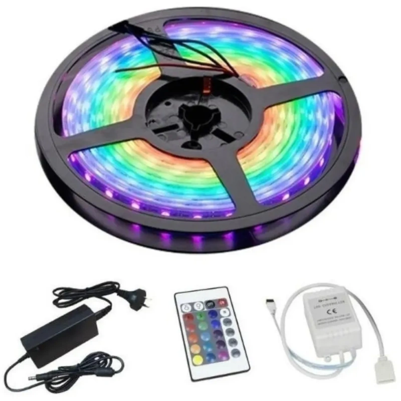 Tira Led Rgb 5050 con Fuente y C/Remoto - Imagen 4