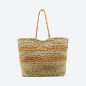 Bolso Playero Grande Amayra Beige - 01