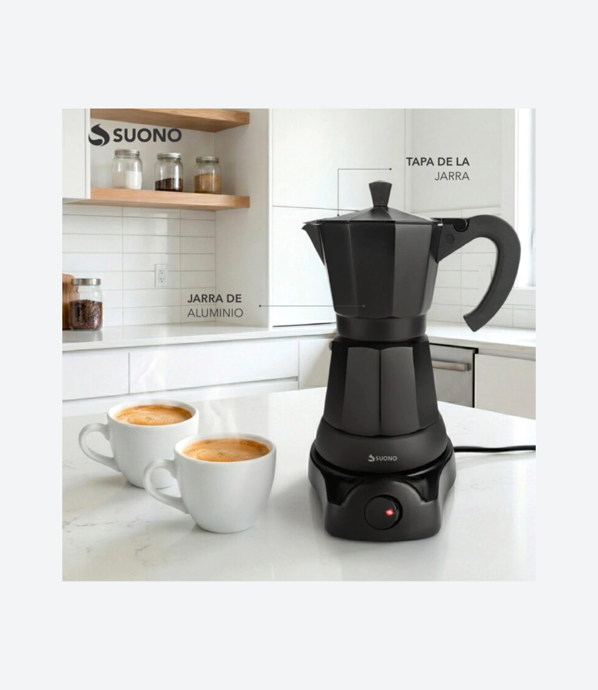 Cafetera Italiana Electrica 550W - 03