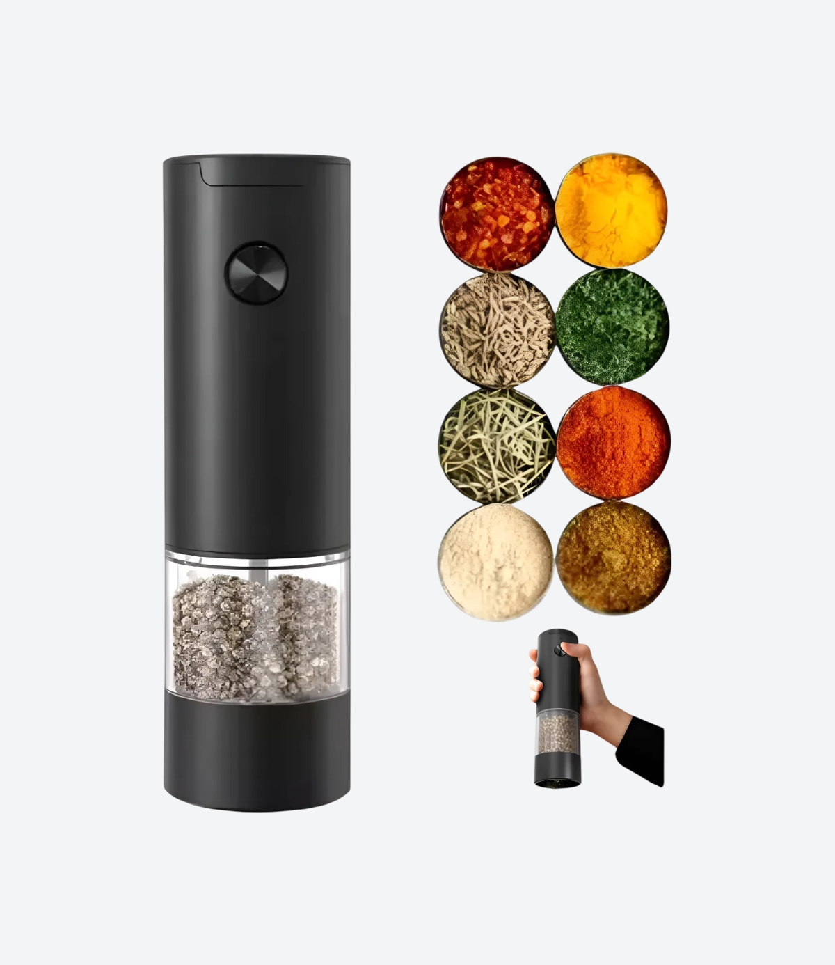 Salero Pimentero Recargable - 01