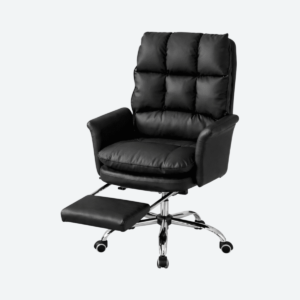 Silla Oficina Apoya Pies Negro Rosa Blanco - 01