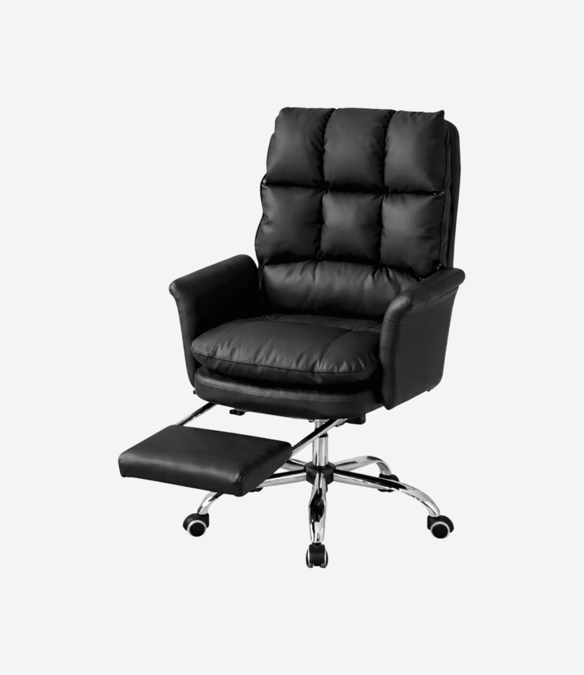 Silla Oficina Apoya Pies Negro Rosa Blanco - 01