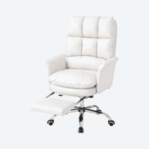 Silla Oficina Apoya Pies Negro Rosa Blanco - 02