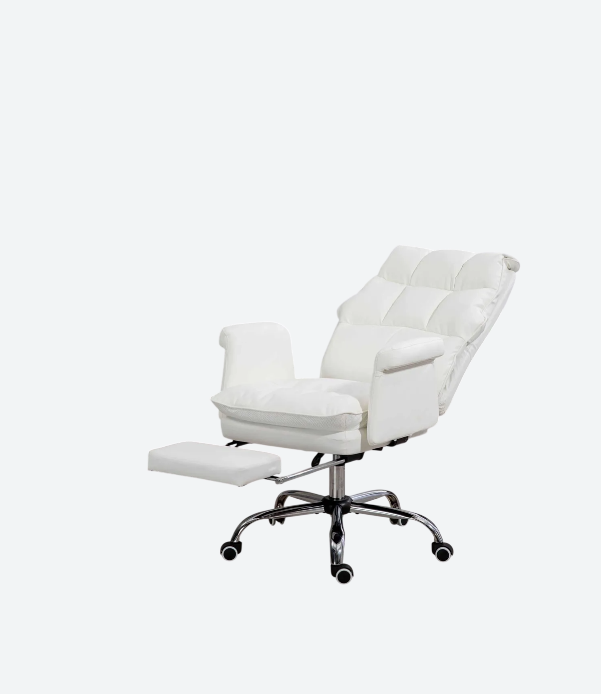 Silla Oficina Apoya Pies Negro Rosa Blanco - 05