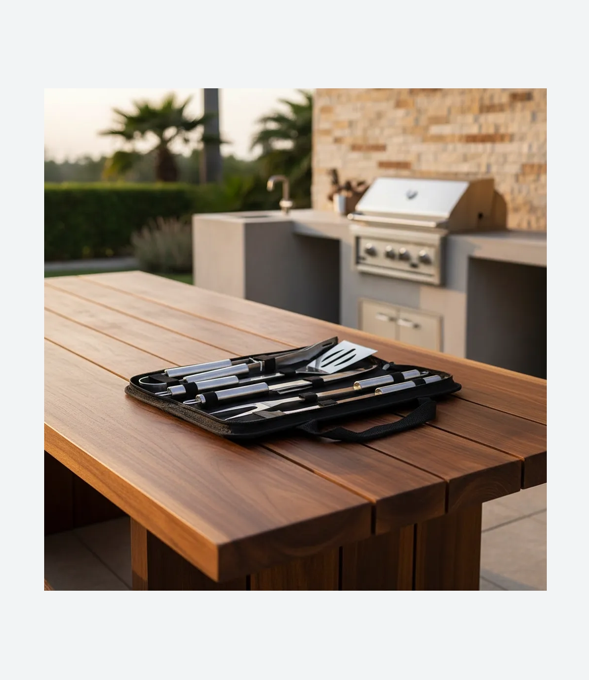 Set Asador Parrillero 5 Pzs Estuche - 07