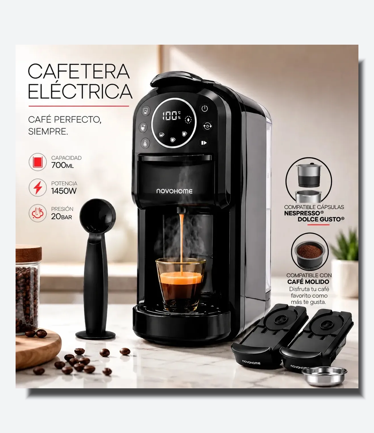 Cafetera Novohome MH - CM075 - 05