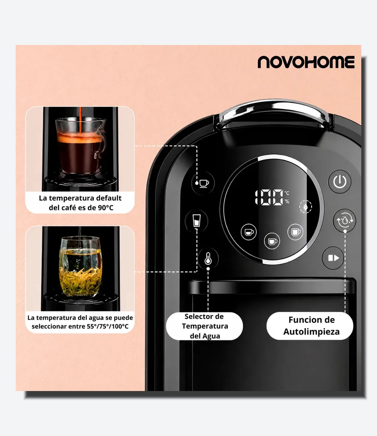 Cafetera Novohome MH - CM075 - 07