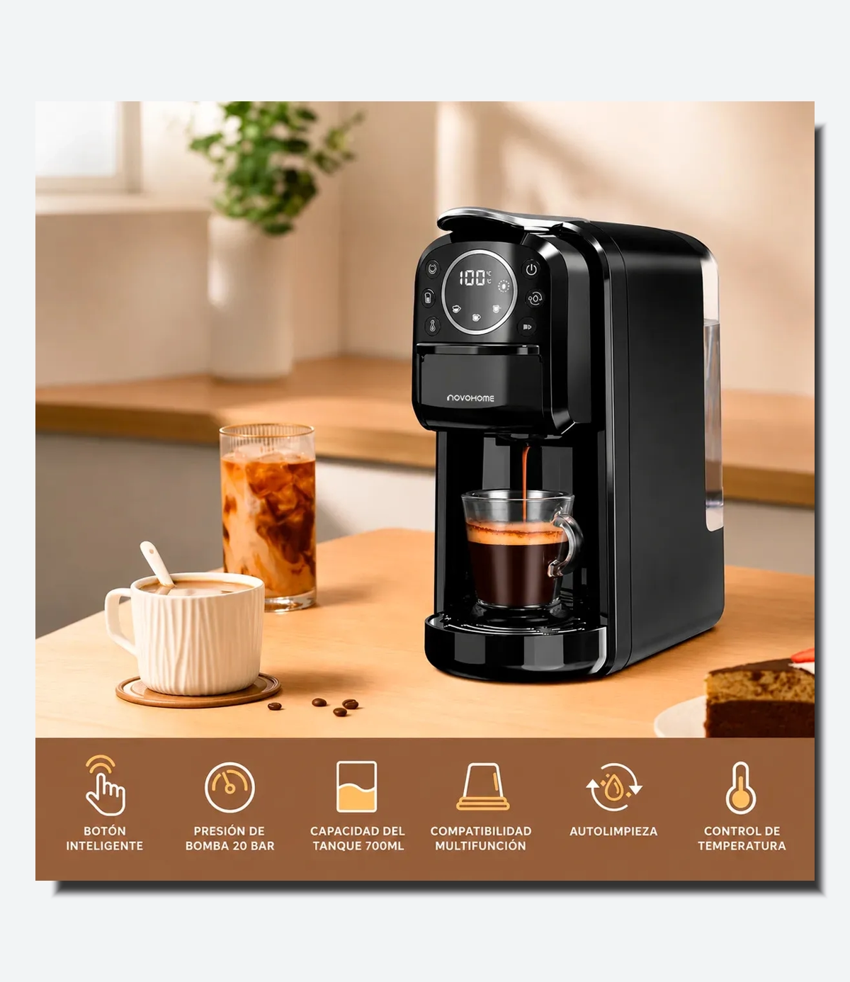 Cafetera Novohome MH - CM075 - 10