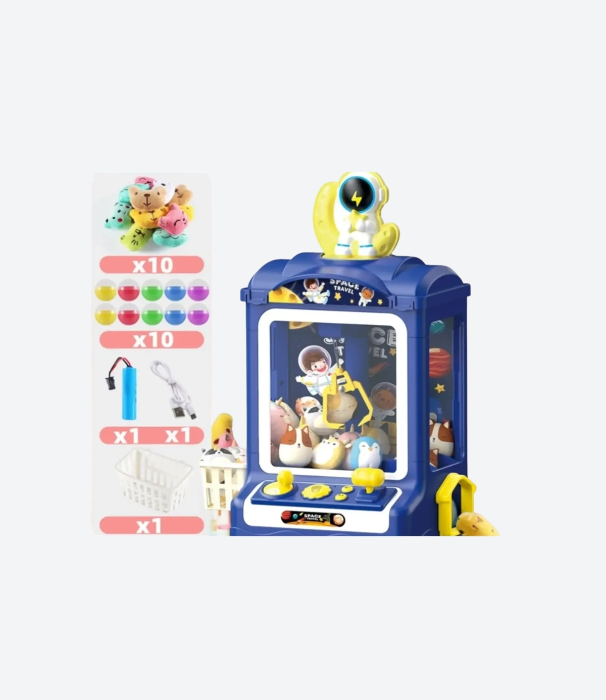 Mini Máquina Saca Peluches Eléctrico Astronauta-05
