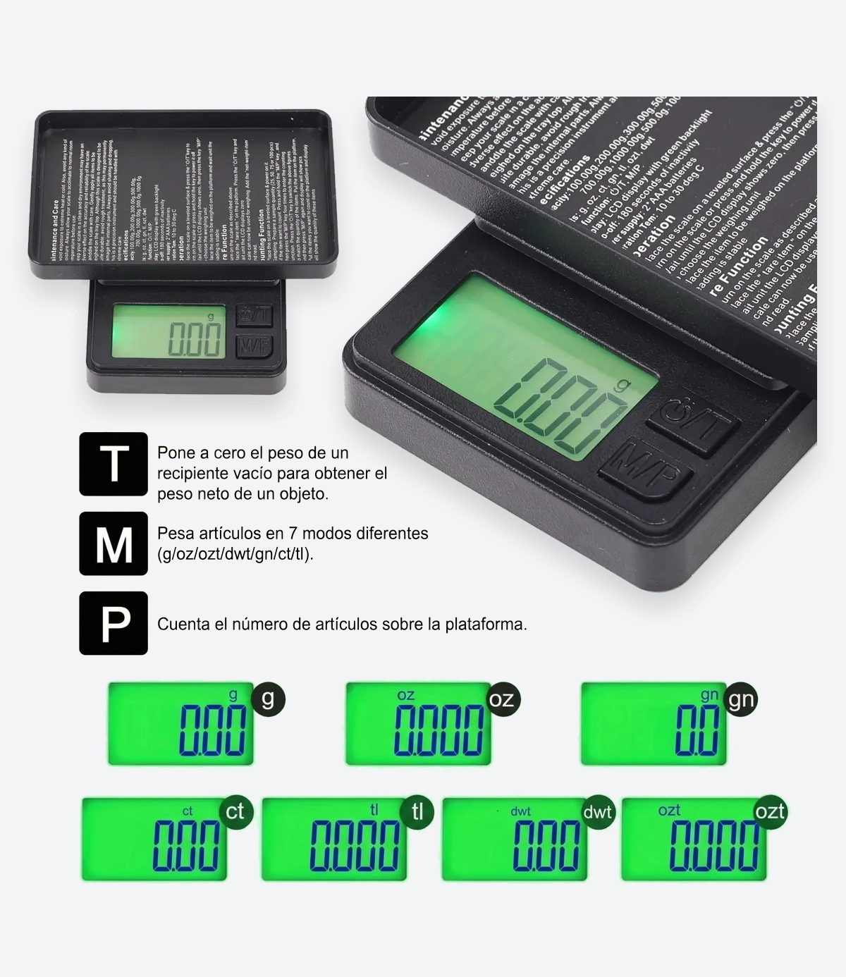 Balanza Digital T2 200g x 0.01g - 02