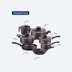 Bateria De Cocina 28599-602 Paris 7Pzs Negro - 02