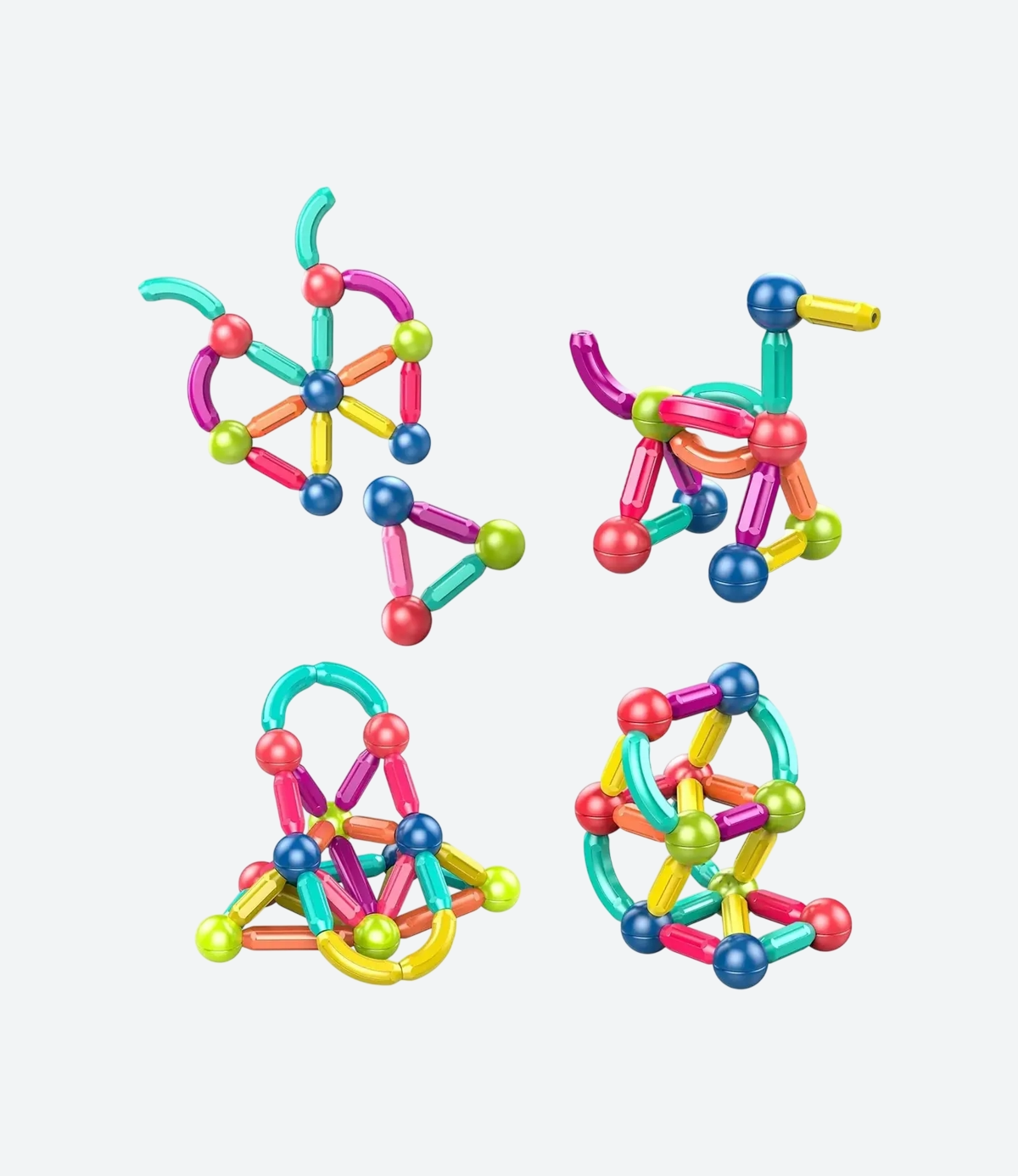 Juego Magnetico De Construcción 64 Piezas-06