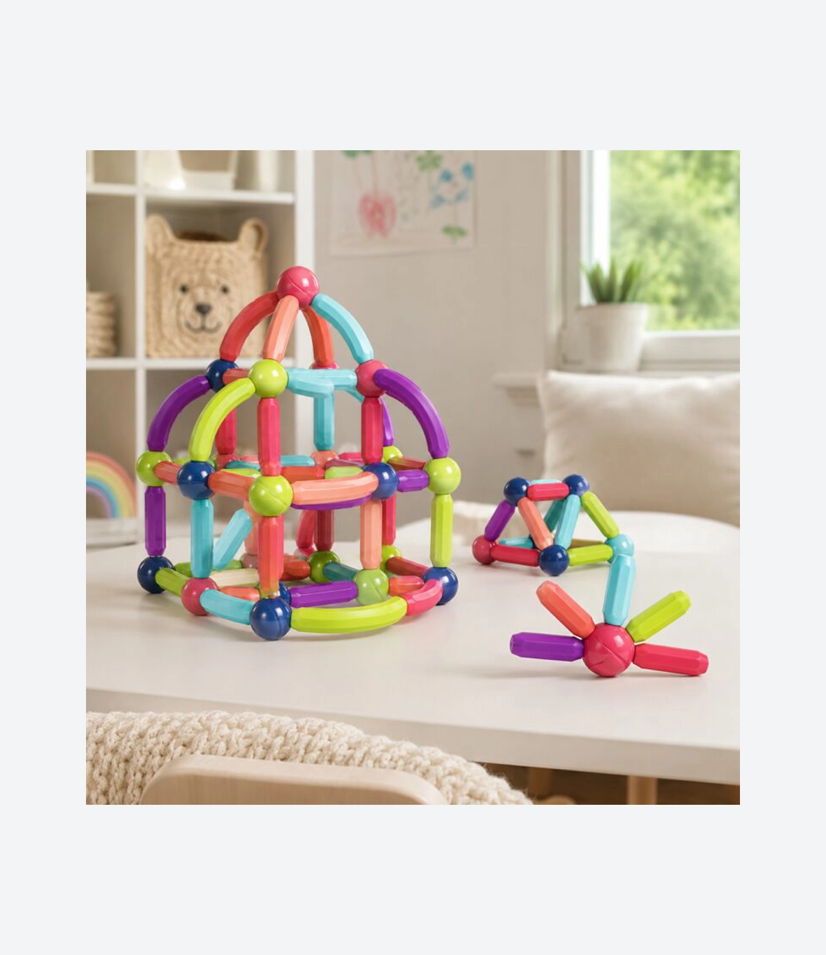 Juego Magnetico De Construcción 64 Piezas-01