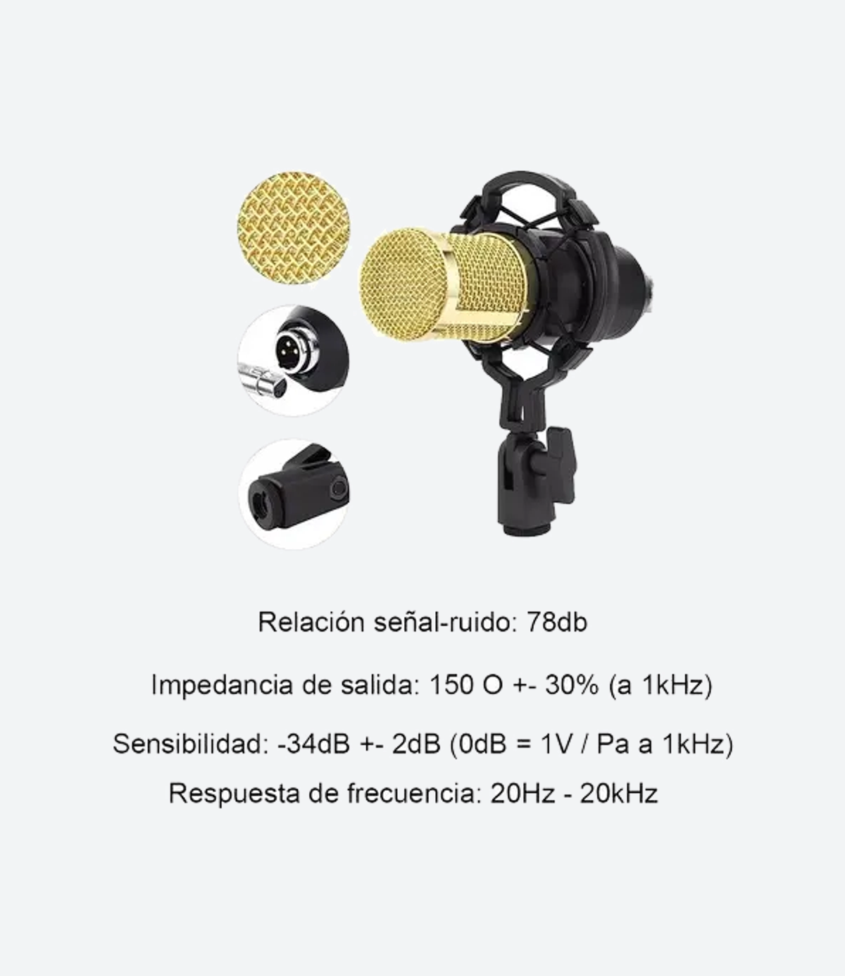 Microfono Condensador Unidireccional Skyway M5 - 02