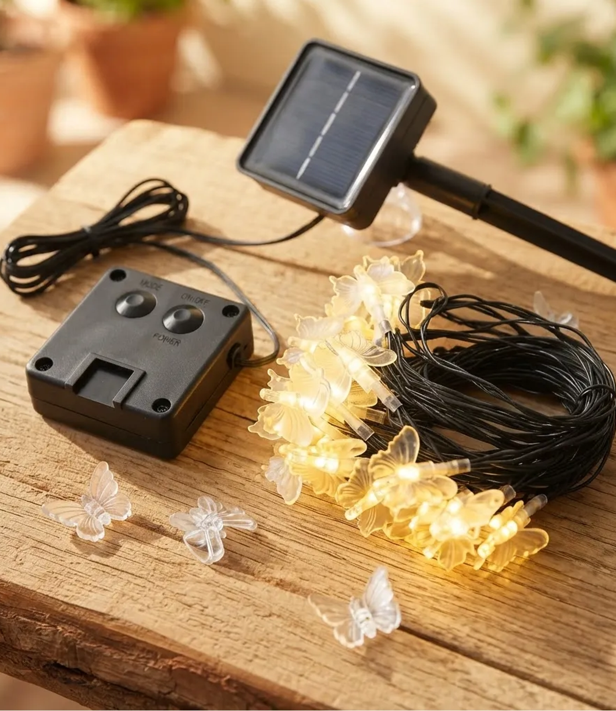 Guirnalda Solar Led 5m Mariposas - 04