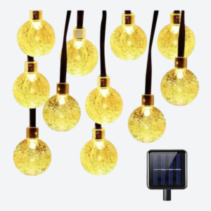 Guirnalda Solar Burbujas Deco Blanco Calido - 02
